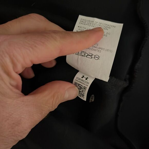 New w/tag Under Armour Fleece Sewn Big Logo Hoodie Hooded Sweatshirt Black L - Picture 6 of 6